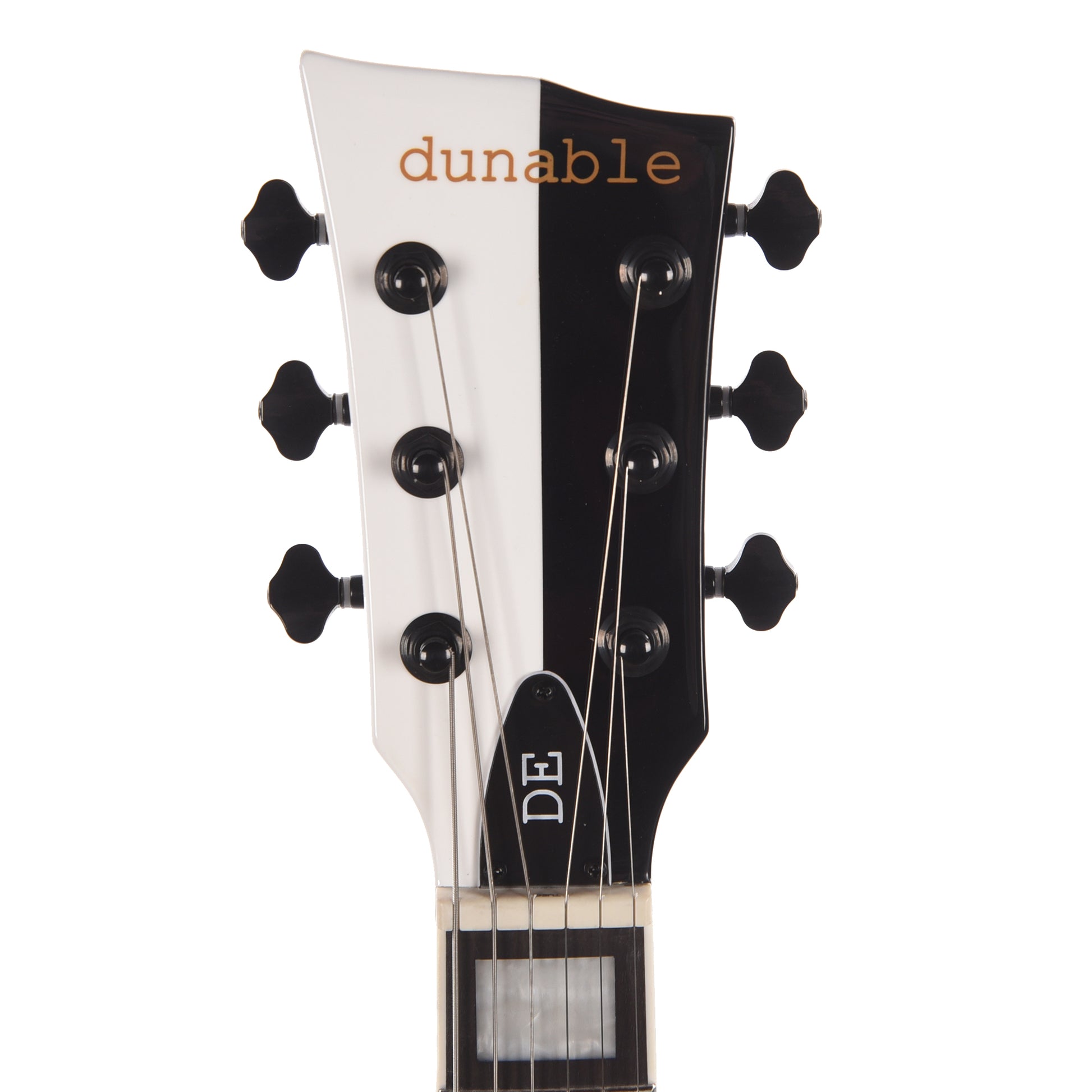 Dunable DE Asteroid Gloss White/Black Split w/Pearl Blocks (Limited to 10 Units) Electric Guitars / Solid Body