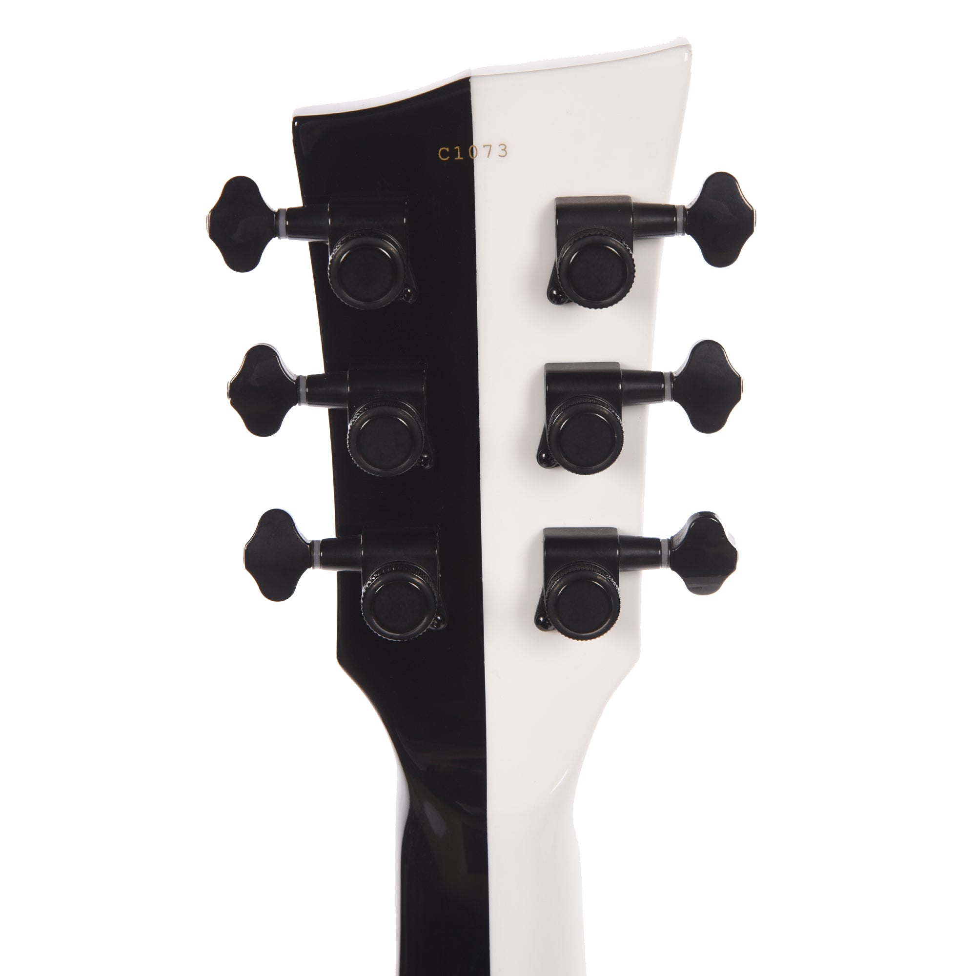 Dunable DE Asteroid Gloss White/Black Split w/Pearl Blocks (Limited to 10 Units) Electric Guitars / Solid Body