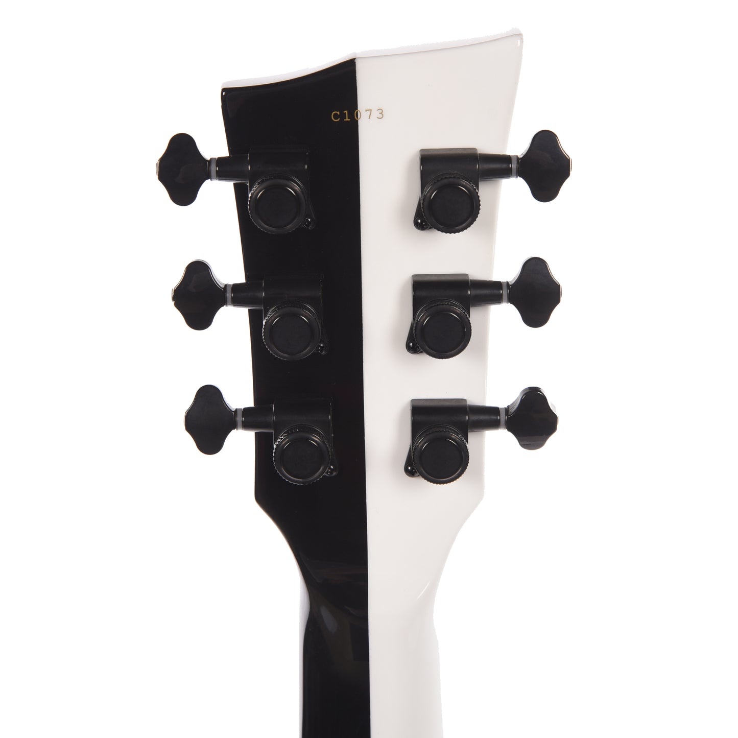 Dunable DE Asteroid Gloss White/Black Split w/Pearl Blocks (Limited to 10 Units) Electric Guitars / Solid Body