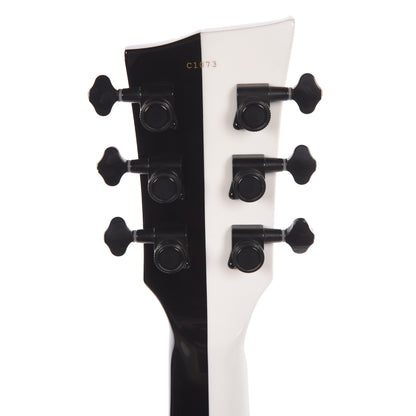 Dunable DE Asteroid Gloss White/Black Split w/Pearl Blocks (Limited to 10 Units) Electric Guitars / Solid Body