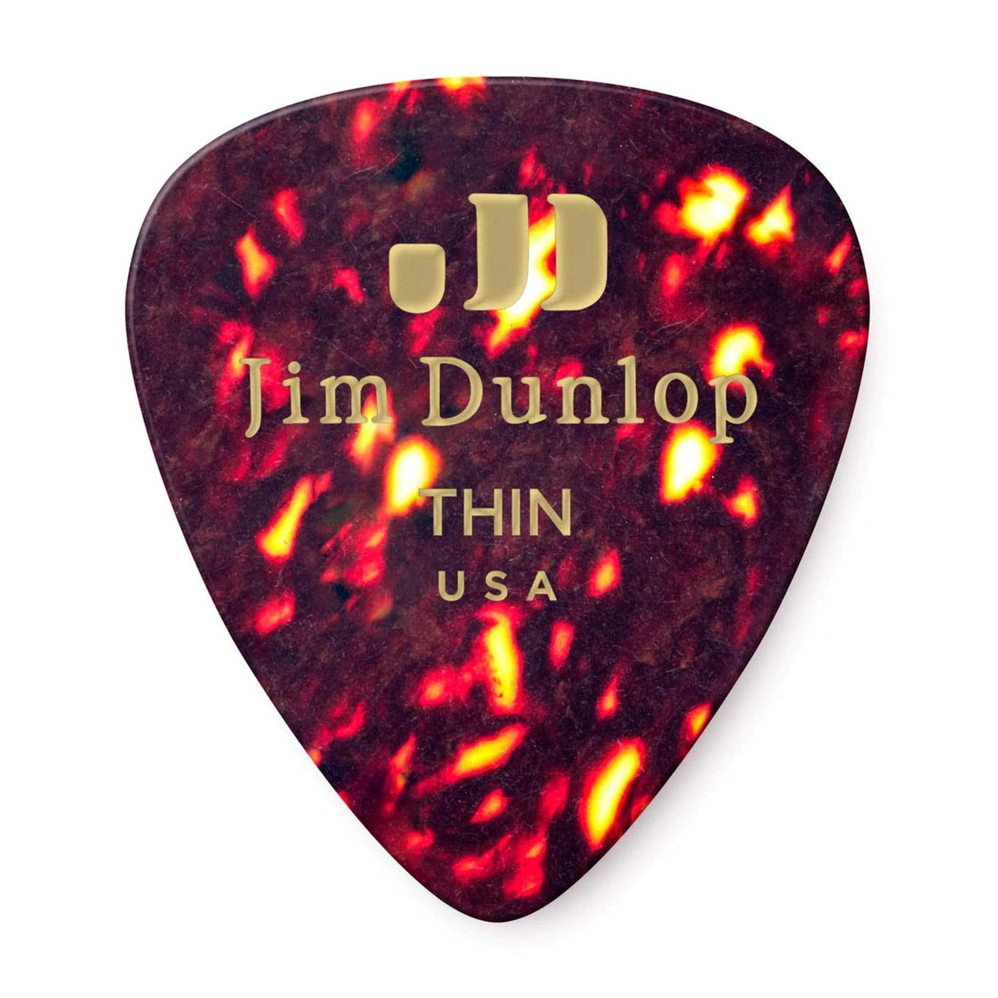 Dunlop Celluloid Guitar Picks Shell Thin Player Pack 3 Pack (36) Bundle Accessories / Picks