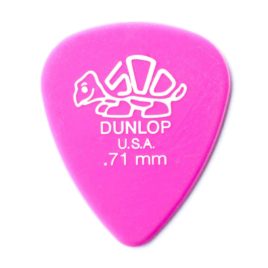 Dunlop Delrin 500 Guitar Picks .71mm Pink Player Pack 2 Pack (24) Bundle Accessories / Picks