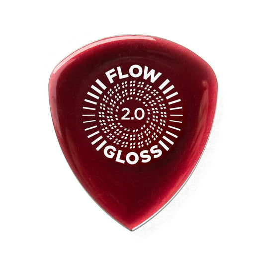 Dunlop Flow Gloss Picks 2.0mm 3-Pack 4 Pack Bundle Accessories / Picks