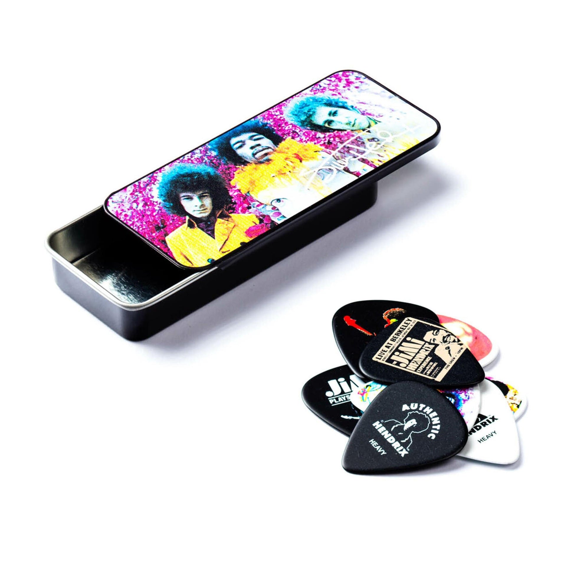 Dunlop Jimi Hendrix Experienced Guitar Pick Tin - Medium Accessories / Picks