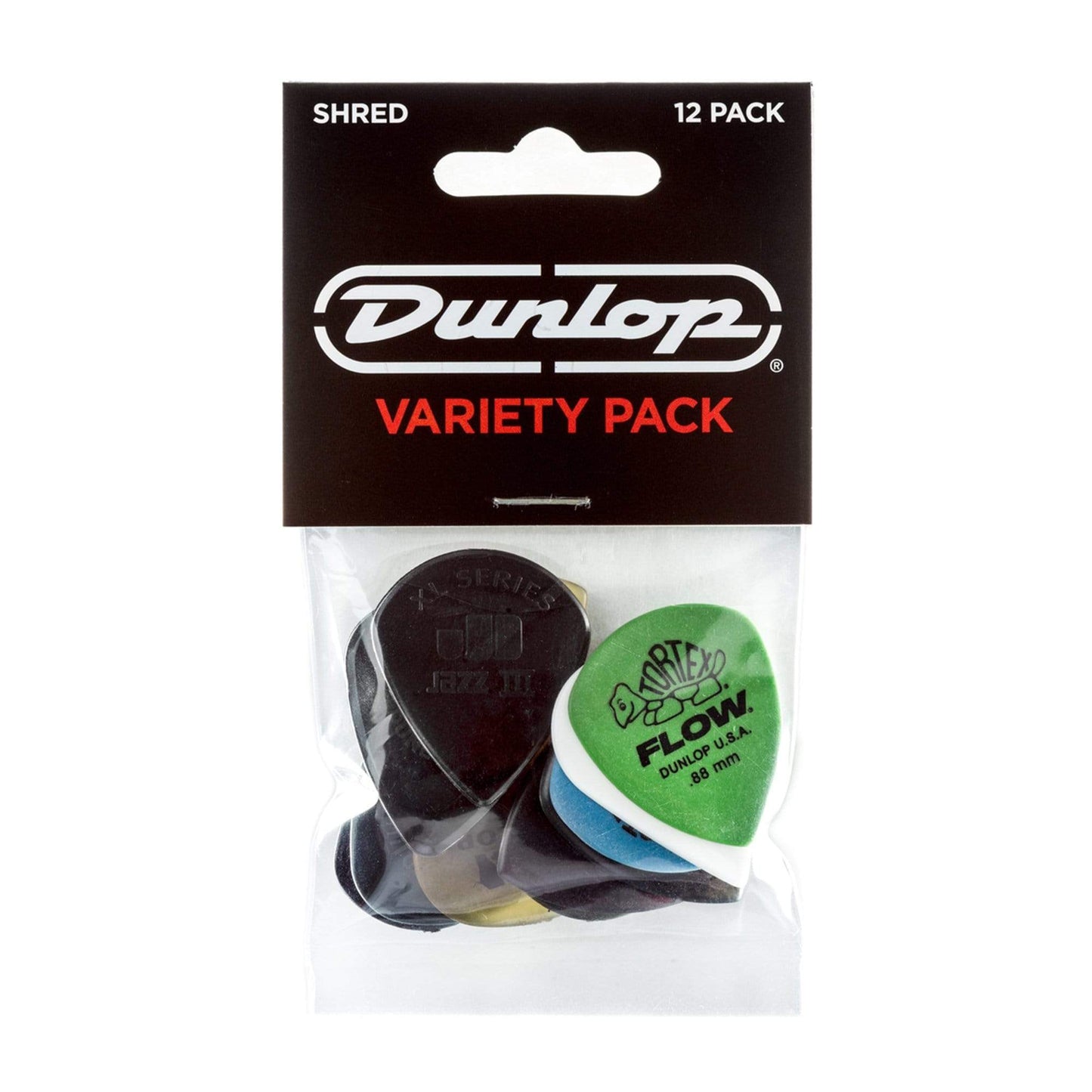 Dunlop Shred Pick Vareity Pick Pack 12-Pack 4 Pack Bundle Accessories / Picks