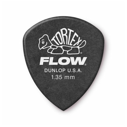 Dunlop Tortex Flow 1.35 mm Guitar Picks 4 Pack (48) Bundle Accessories / Picks