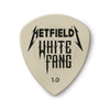 Dunlop Tortex Flow James Hetfield White Fang 1.0 mm Guitar Picks 2 Pack (12) Bundle Accessories / Picks