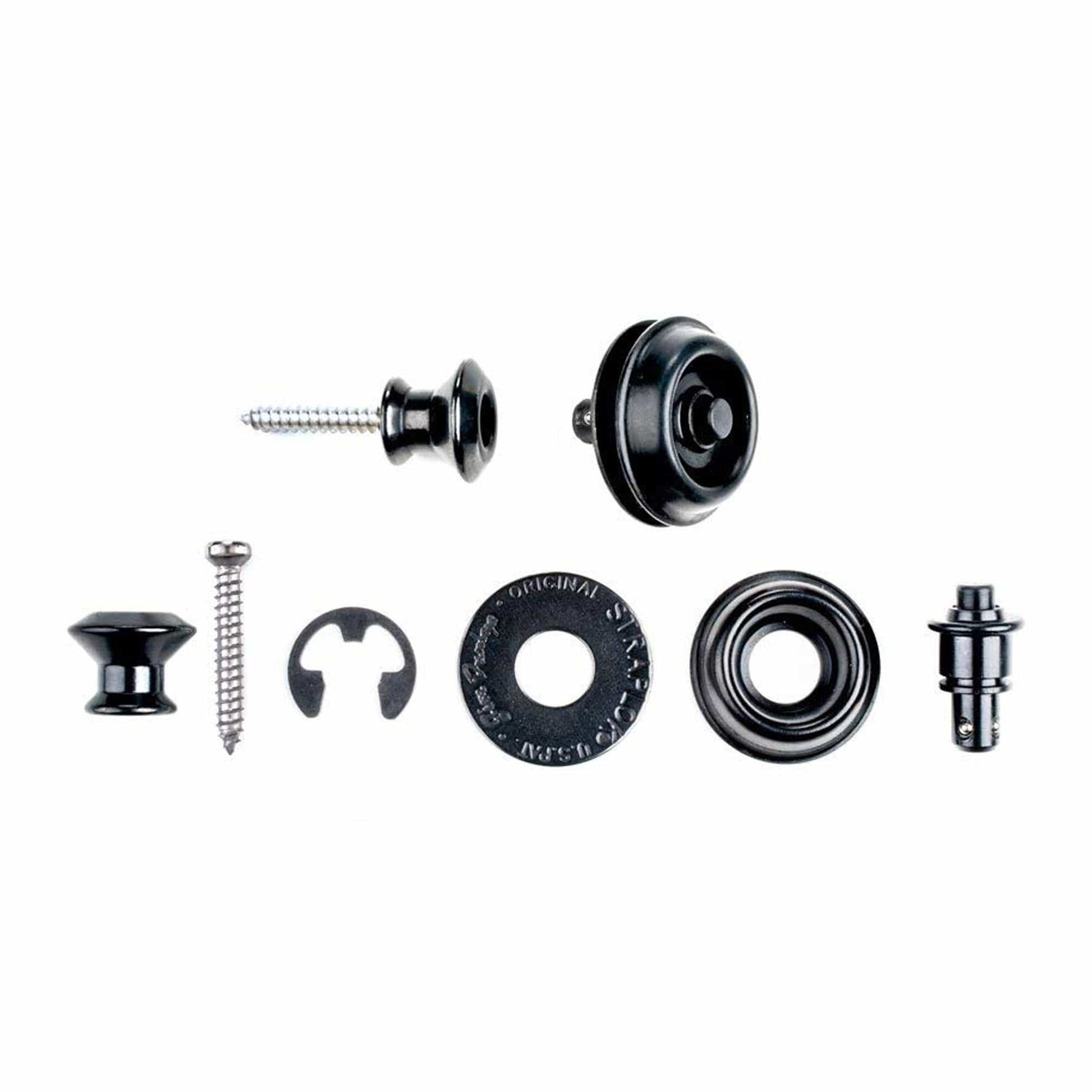 Dunlop Straplok Dual Design Black 2 Pack Bundle Accessories / Straps