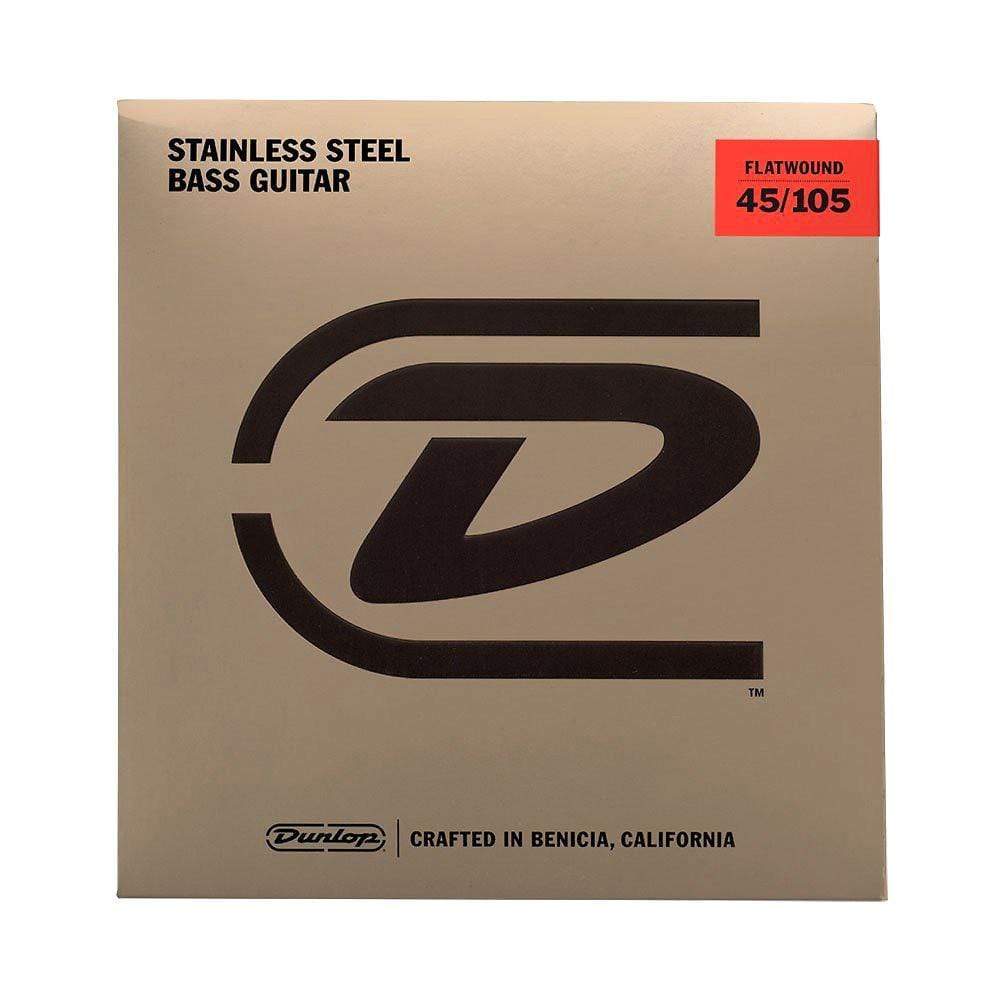 Dunlop Stainless Steel Flatwound Bass Strings Medium 45-105 Accessories / Strings / Bass Strings