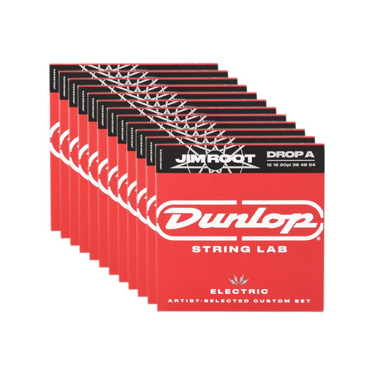 Dunlop String Lab Artist JRN1264DA Jim Root Drop A 12-64 12 Pack Bundle Accessories / Strings / Guitar Strings