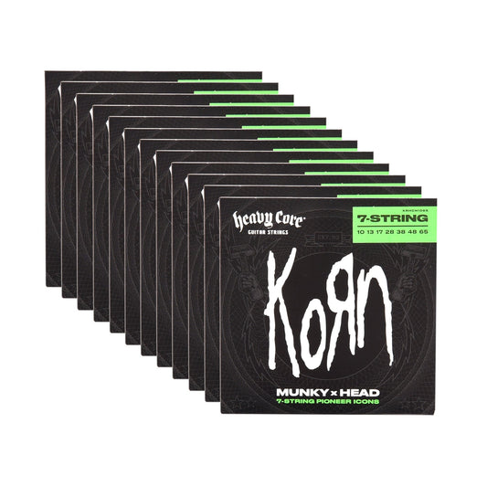Dunlop String Lab Artist KRHCN1065 Korn Munky x Head 7-String Set 10-65 12 Pack Bundle Accessories / Strings / Guitar Strings