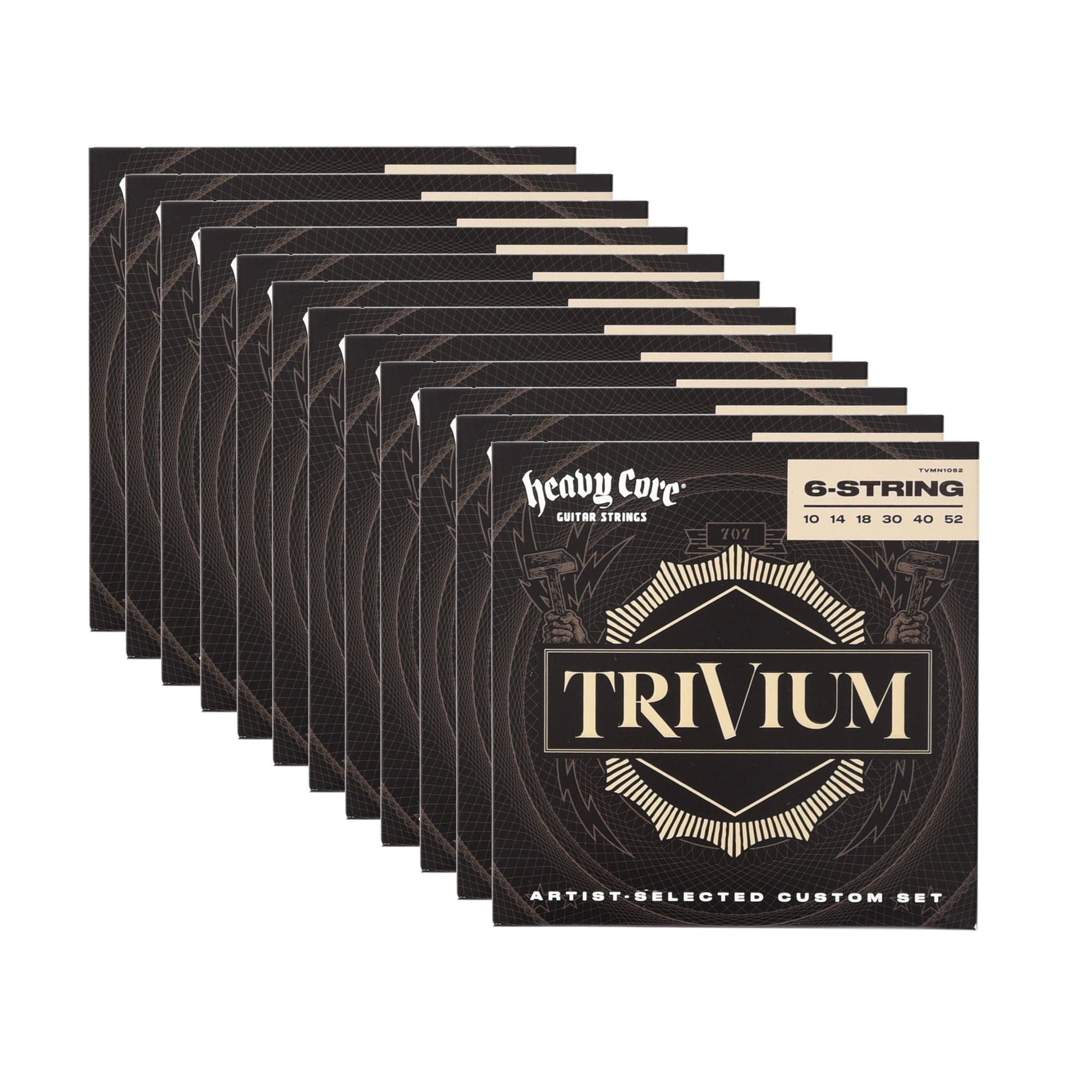 Dunlop String Lab Artist TVMN1052 Trivium Set 10-52 12 Pack Bundle Accessories / Strings / Guitar Strings