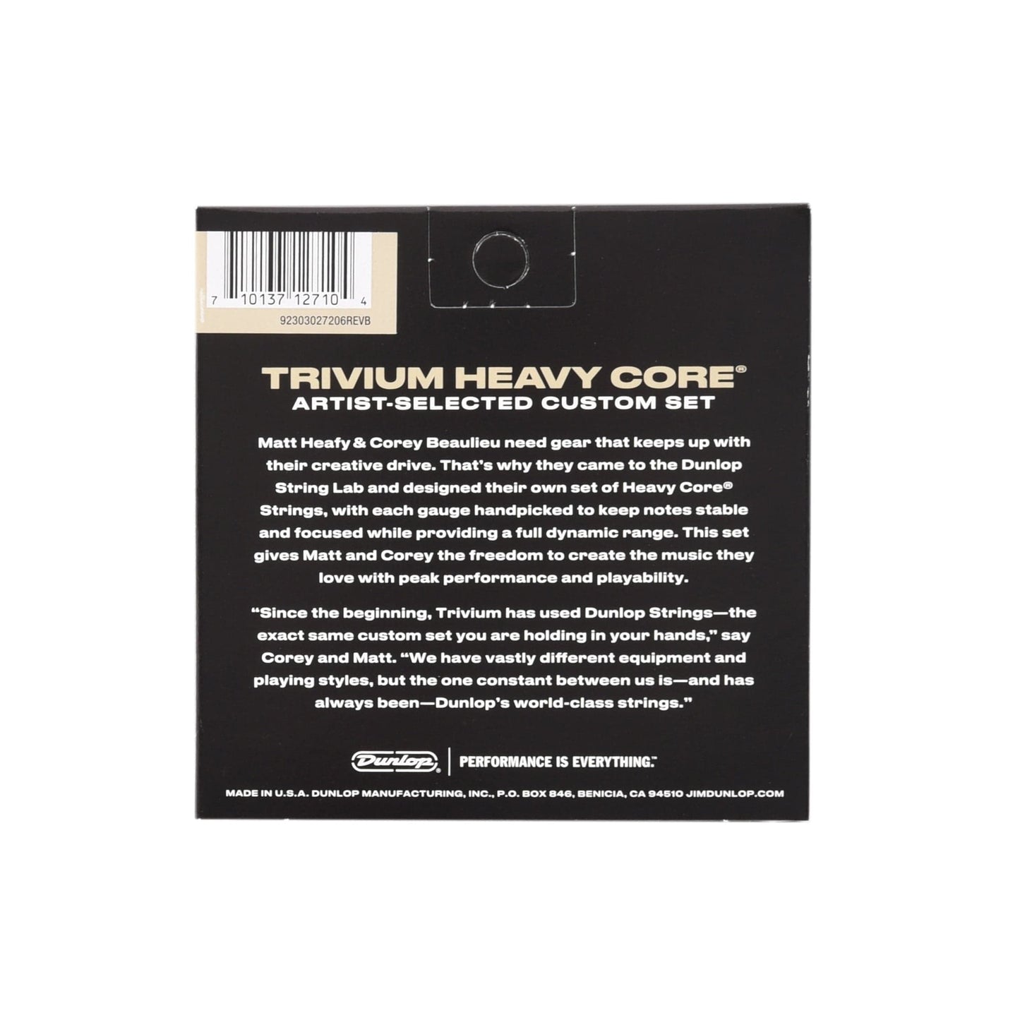 Dunlop String Lab Artist TVMN1052 Trivium Set 10-52 Accessories / Strings / Guitar Strings