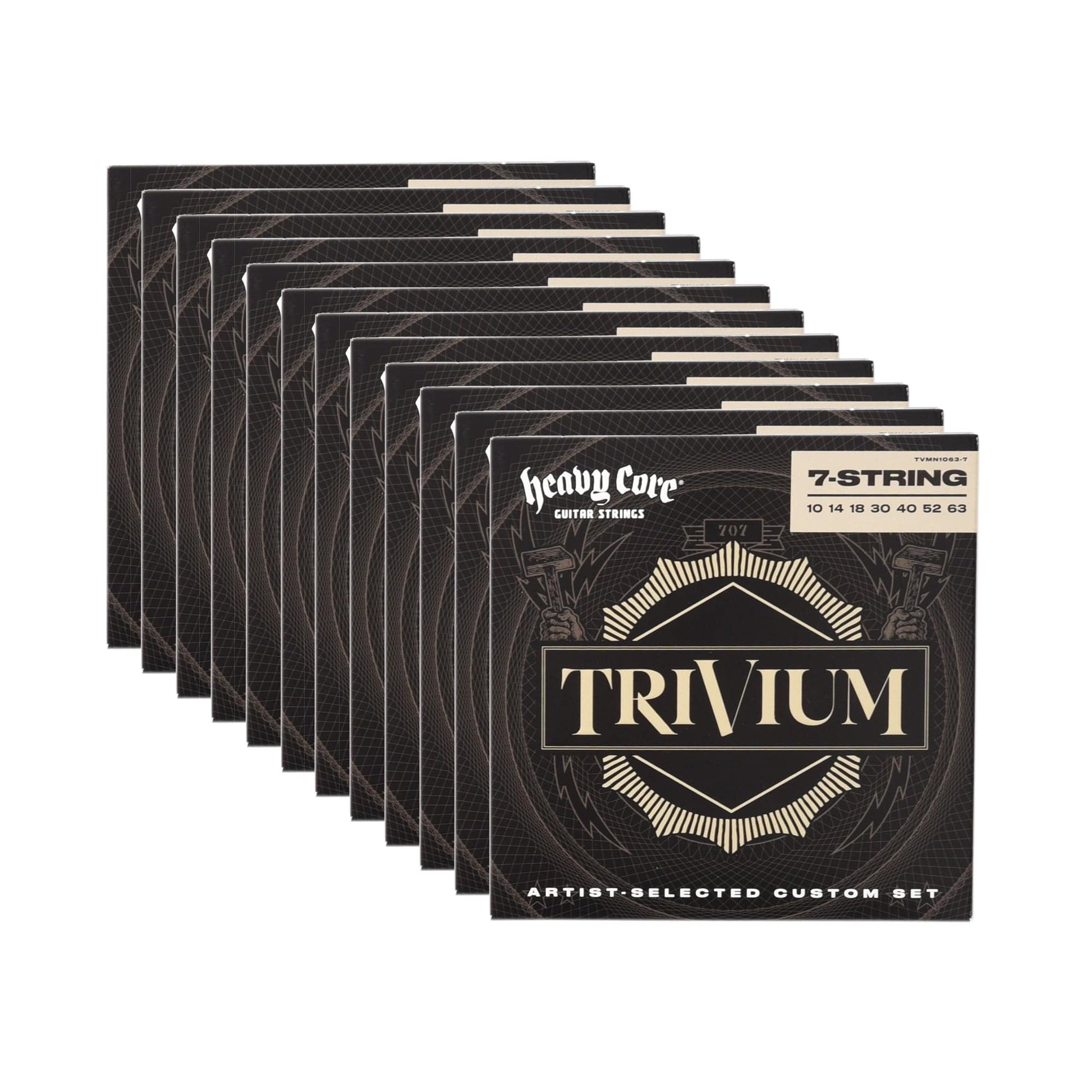 Dunlop String Lab Artist TVMN10637 Trivium 7-String Set 10-63 12 Pack Bundle Accessories / Strings / Guitar Strings