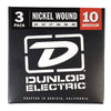 Dunlop Strings Electric Nickel Plated Steel Medium 10-46 3-Pack Accessories / Strings / Guitar Strings