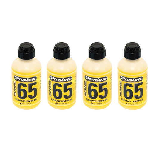 Dunlop 6554 Formula 65 Lemon Oil 4 Pack Bundle Accessories / Tools
