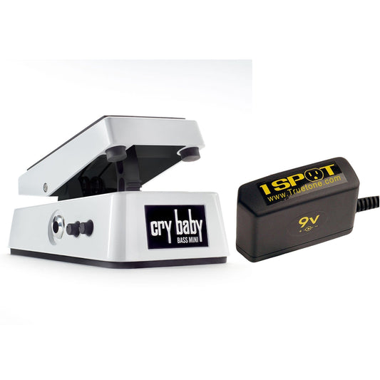 Dunlop CBM105Q Cry Baby Mini Bass Wah Bundle w/ Truetone 1 Spot Space Saving 9v Adapter Effects and Pedals / Bass Pedals,Effects and Pedals / Wahs and Filters