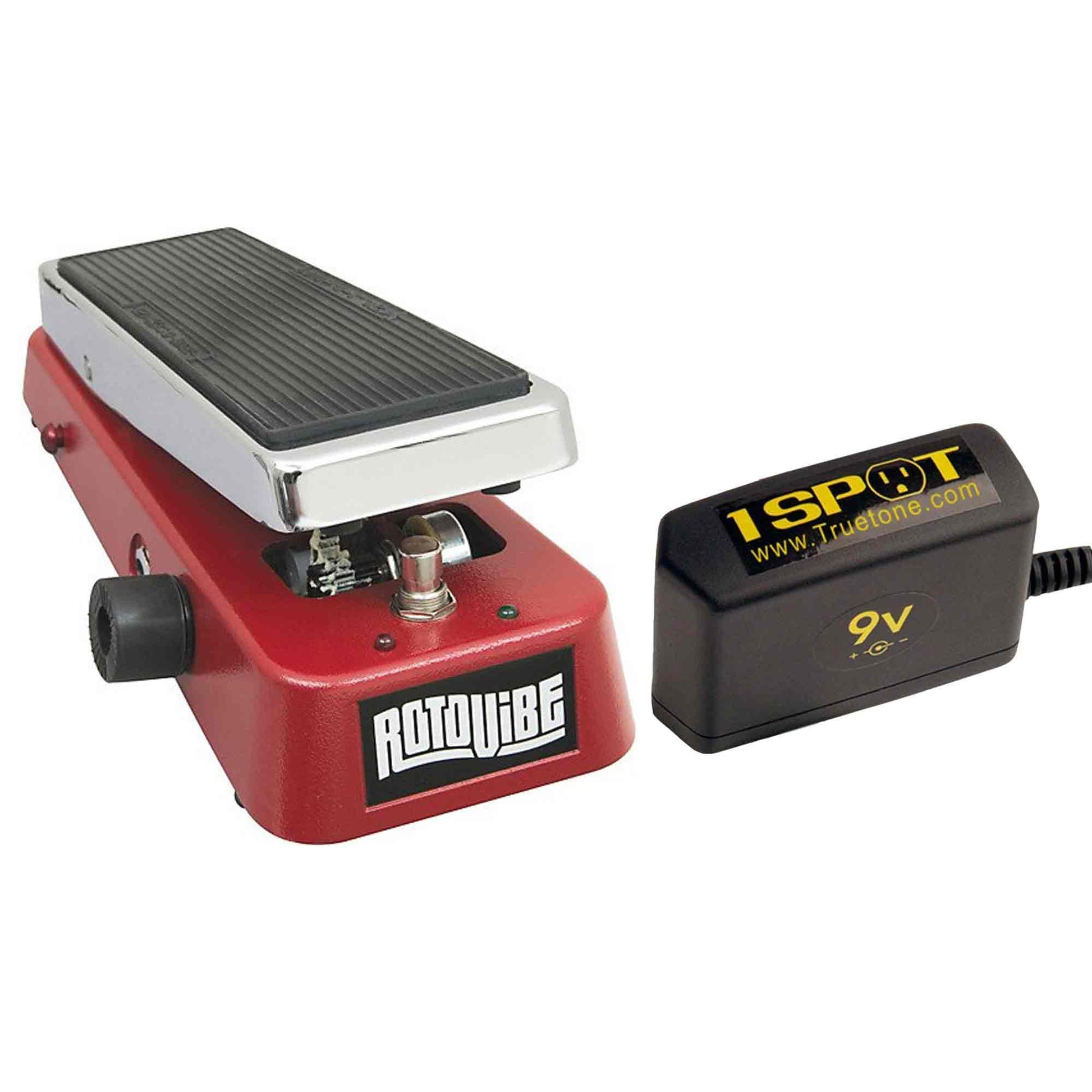 Dunlop JD-4S Rotovibe Bundle w/ Truetone 1 Spot Space Saving 9v Adapter Effects and Pedals / Chorus and Vibrato