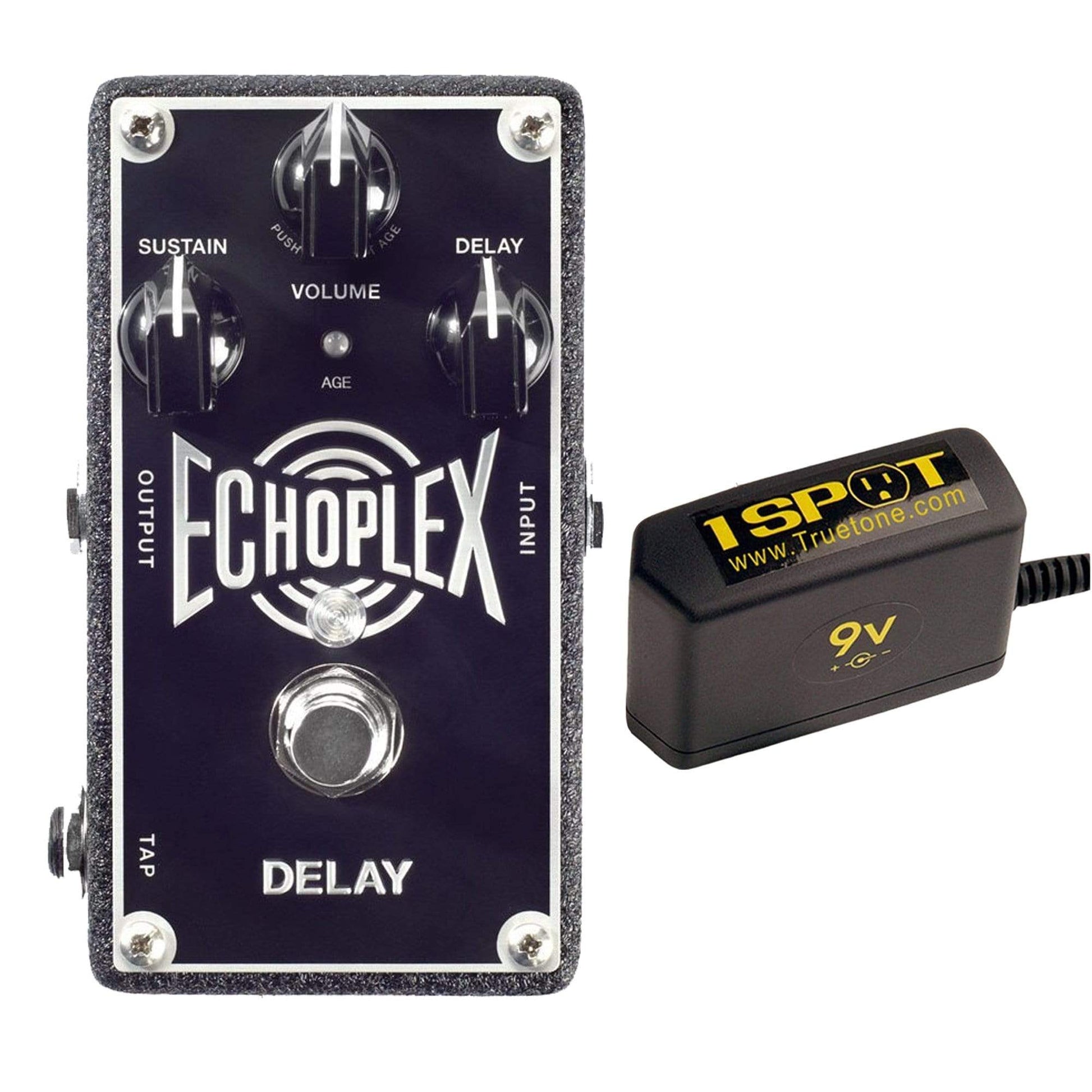 dunlop ep103 echoplex delay pedal Dunlop EP103 Echoplex Delay Bundle w/ Truetone 1 Spot Space Saving 9v Adapter