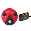 Dunlop Germanium Fuzz Face Mini Red Bundle w/ Truetone 1 Spot Space Saving 9v Adapter Effects and Pedals / Fuzz