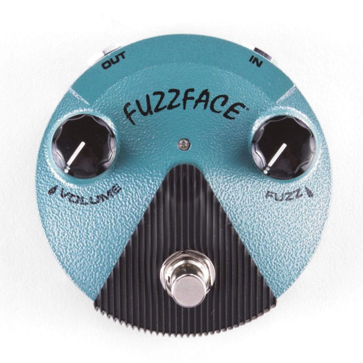 Dunlop Jimi Hendrix Fuzz Face Mini Turquoise Bundle w/ Truetone 1 Spot Space Saving 9v Adapter Effects and Pedals / Fuzz