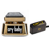 Dunlop 50th Anniversary Cry Baby Wah Gold Bundle w/ Truetone 1 Spot Space Saving 9v Adapter Effects and Pedals / Wahs and Filters