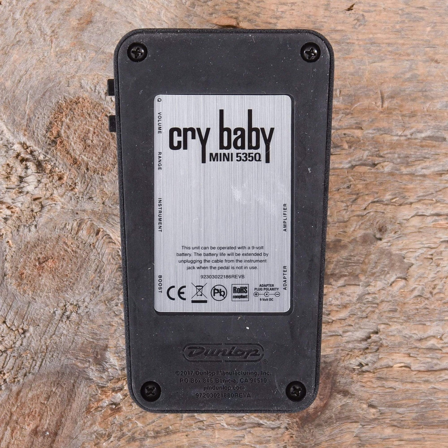 Dunlop 535Q Cry Baby Q Mini Wah Effects and Pedals / Wahs and Filters