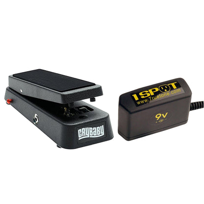 Dunlop 95Q Wah Bundle w/ Truetone 1 Spot Space Saving 9v Adapter Effects and Pedals / Wahs and Filters