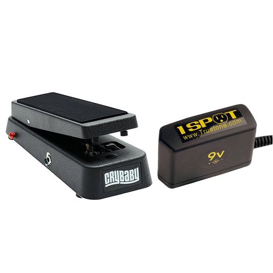 Dunlop 95Q Wah Bundle w/ Truetone 1 Spot Space Saving 9v Adapter Effects and Pedals / Wahs and Filters