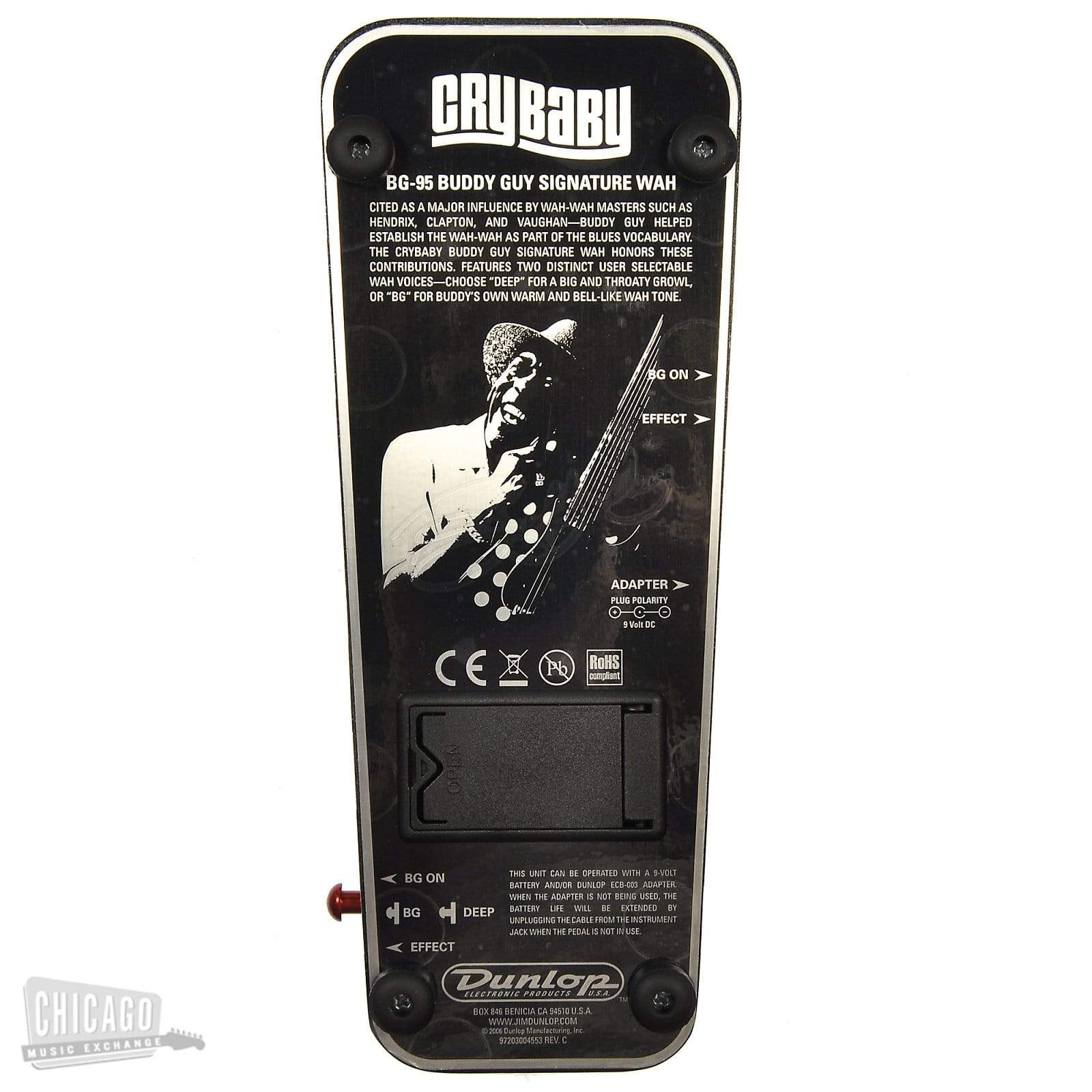 Dunlop BG95 Buddy Guy Signature Cry Baby Wah – Chicago Music Exchange