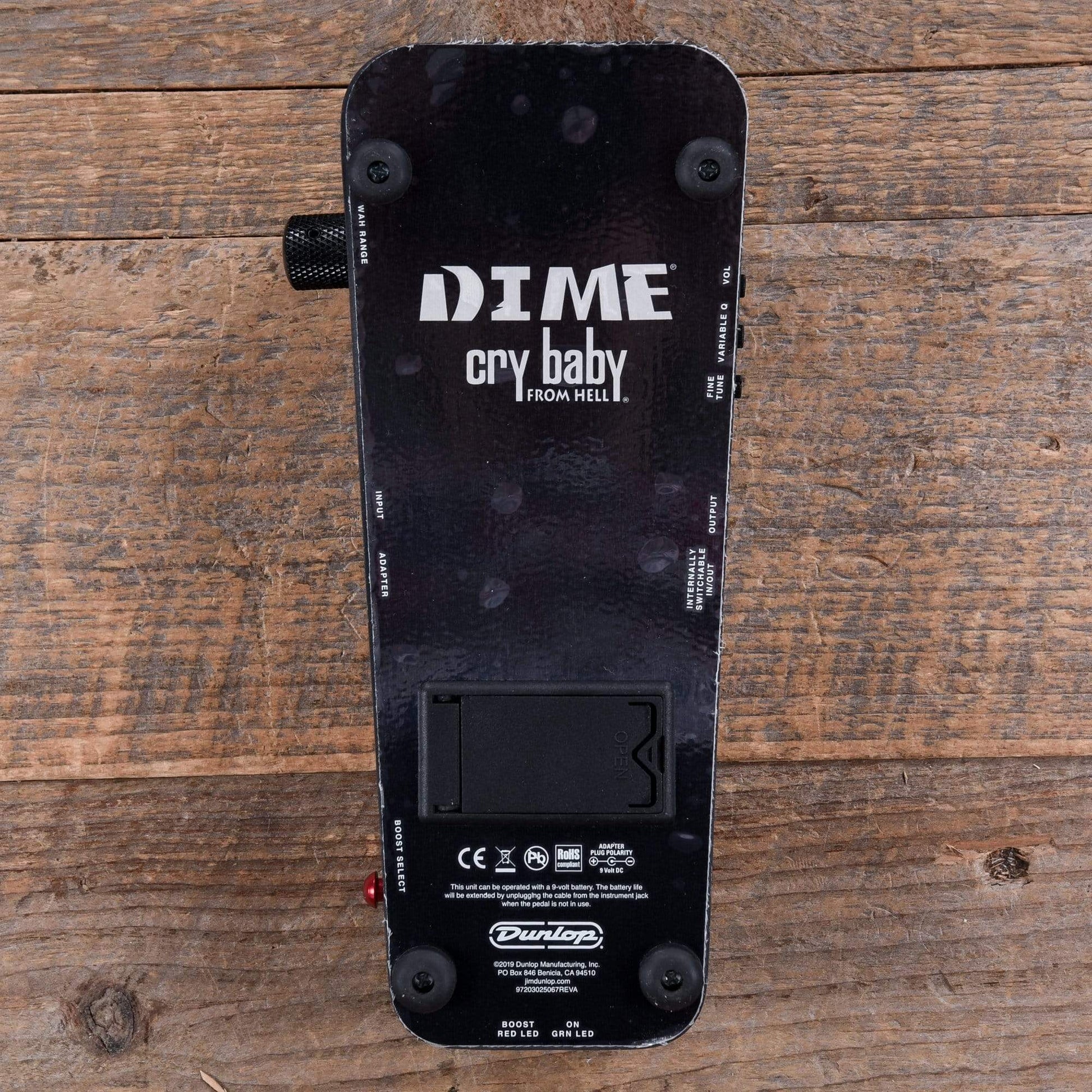 dimebag darrell wah pedal Dunlop DB01B Dimebag Cry Baby From Hell Wah Pedal Black Camo – Chicago Music Exchange