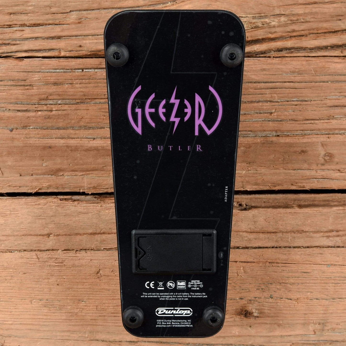 Dunlop GZR95 Geezer Butler Signature Cry Baby Bass Wah Effects and Pedals / Wahs and Filters