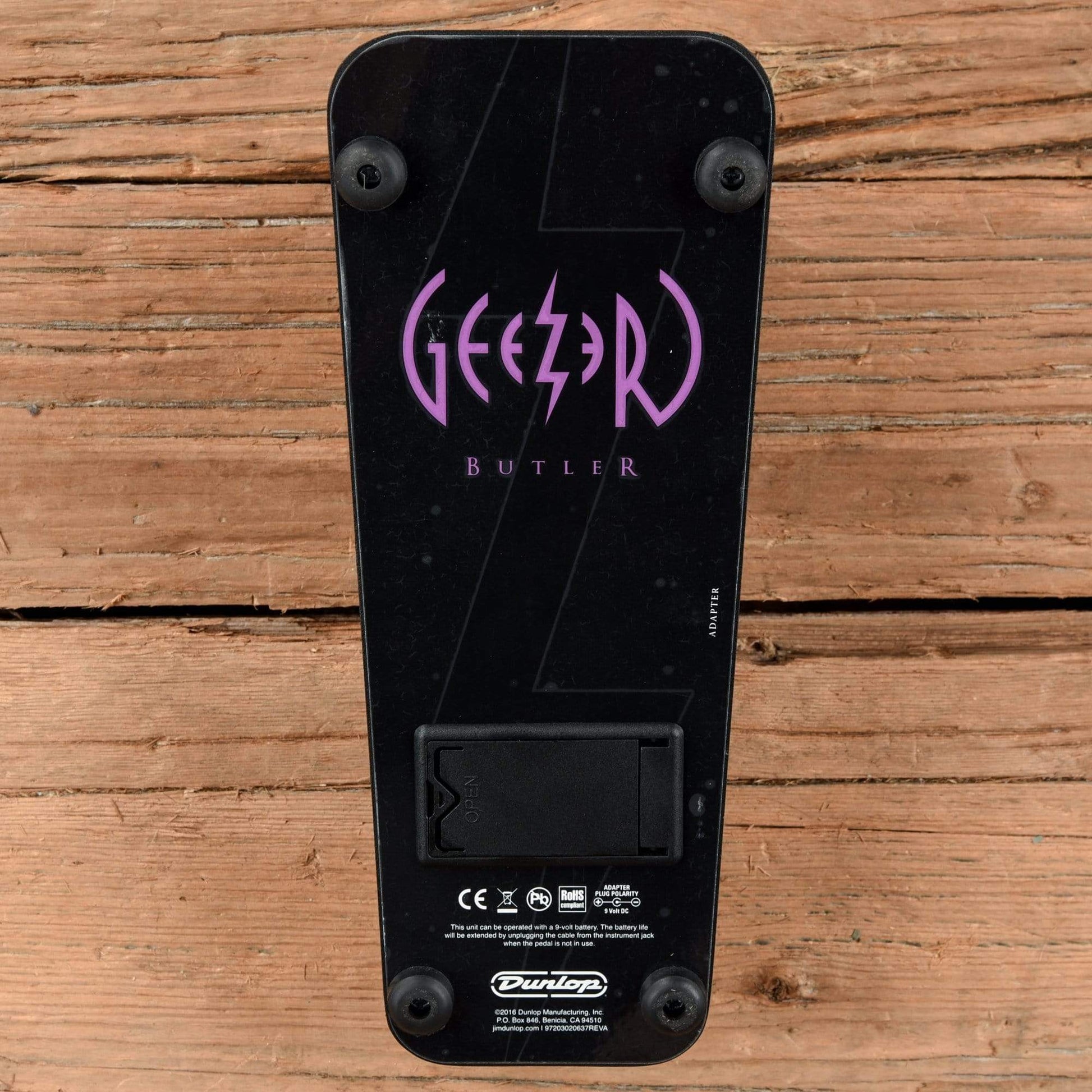 Dunlop GZR95 Geezer Butler Signature Cry Baby Bass Wah Effects and Pedals / Wahs and Filters