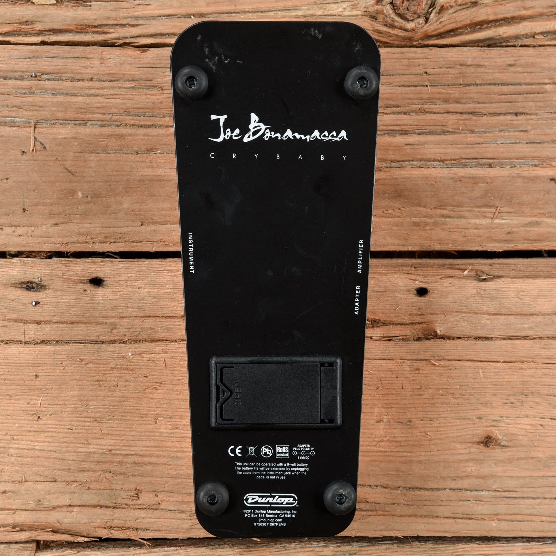 joe bonamassa pedals Dunlop JB95 Joe Bonamassa Signature Cry Baby Wah