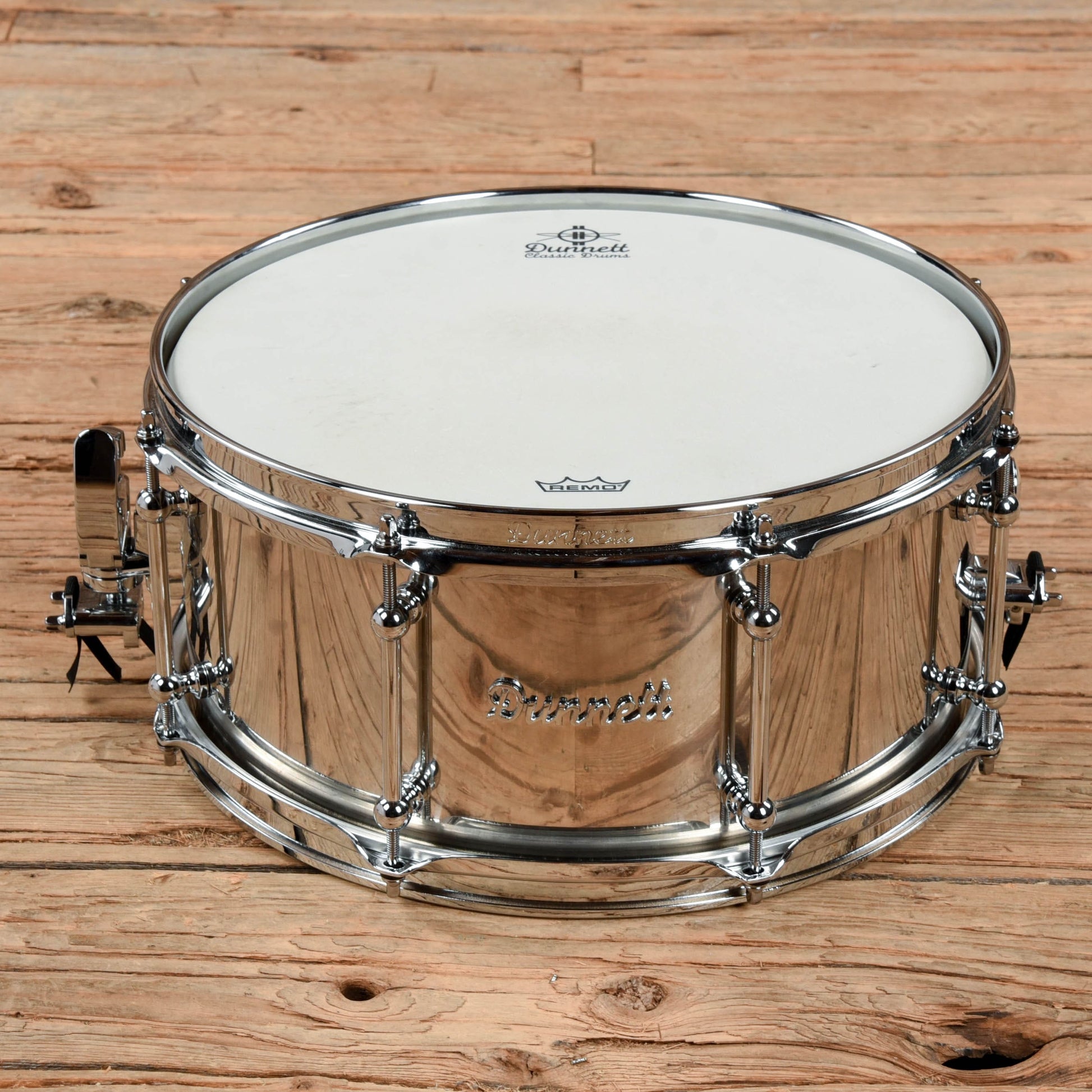 Dunnett 6.5 x 14 Polished stainless steel Drums and Percussion / Acoustic Drums / Snare