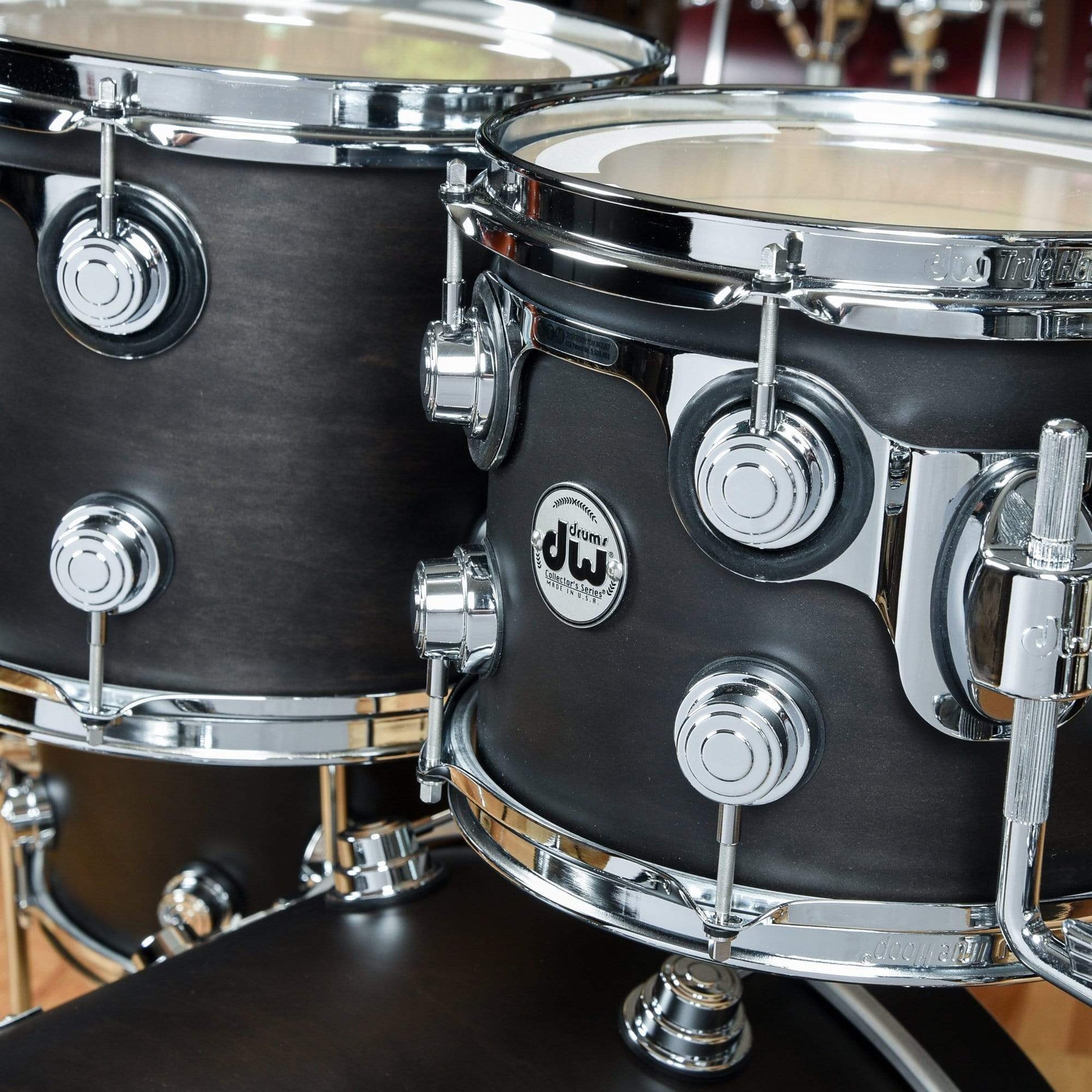 DW Collector's Series 10/12/16/22 4pc. Maple Drum Kit Ebony Satin Oil Drums and Percussion / Acoustic Drums / Full Acoustic Kits