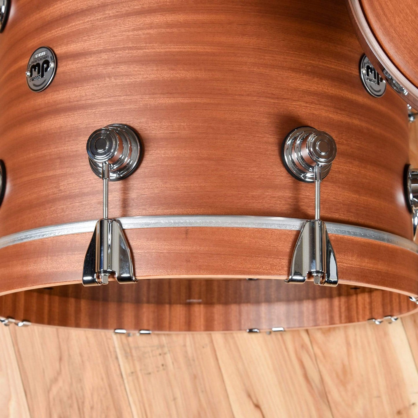 DW Collector's Series 12/14/18 3pc. Mahogany/Spruce Drum Kit Natural Hard Satin w/Die Cast Hoops Drums and Percussion / Acoustic Drums / Full Acoustic Kits