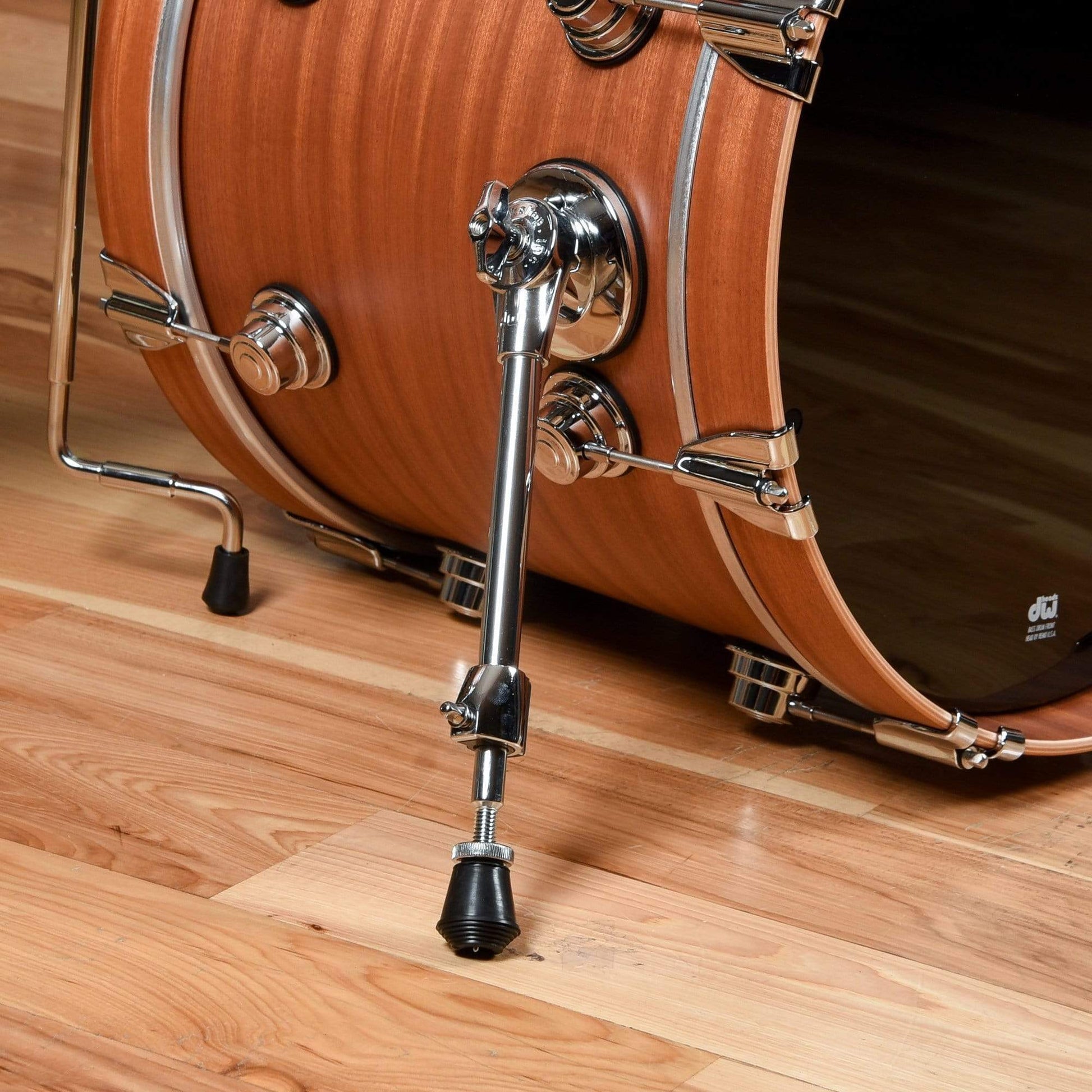 DW Collector's Series 12/14/18 3pc. Mahogany/Spruce Drum Kit Natural Hard Satin w/Die Cast Hoops Drums and Percussion / Acoustic Drums / Full Acoustic Kits