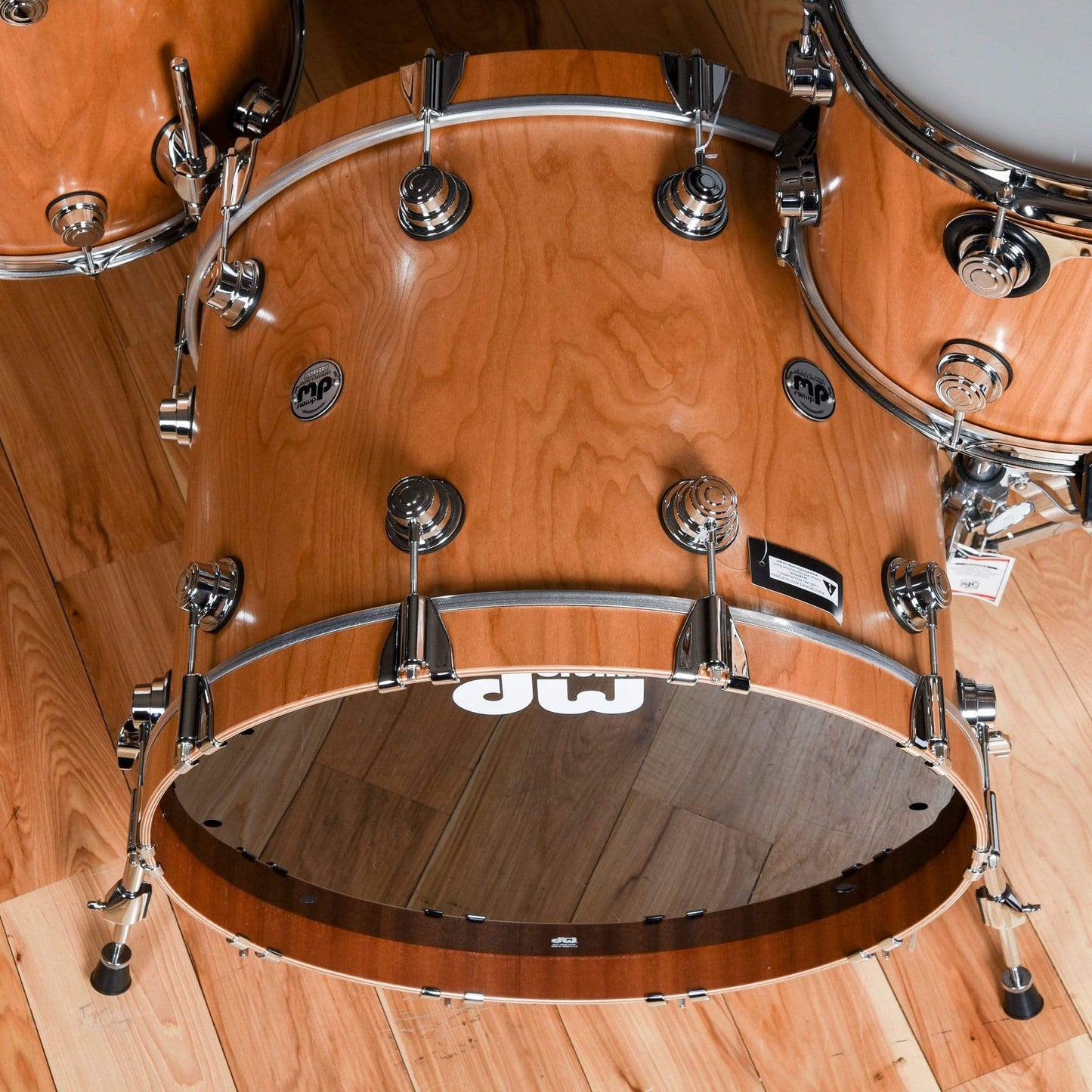 DW Collector's Series 13/16/22 3pc. Cherry/Mahogany Drum Kit Natural Cherry Satin Drums and Percussion / Acoustic Drums / Full Acoustic Kits