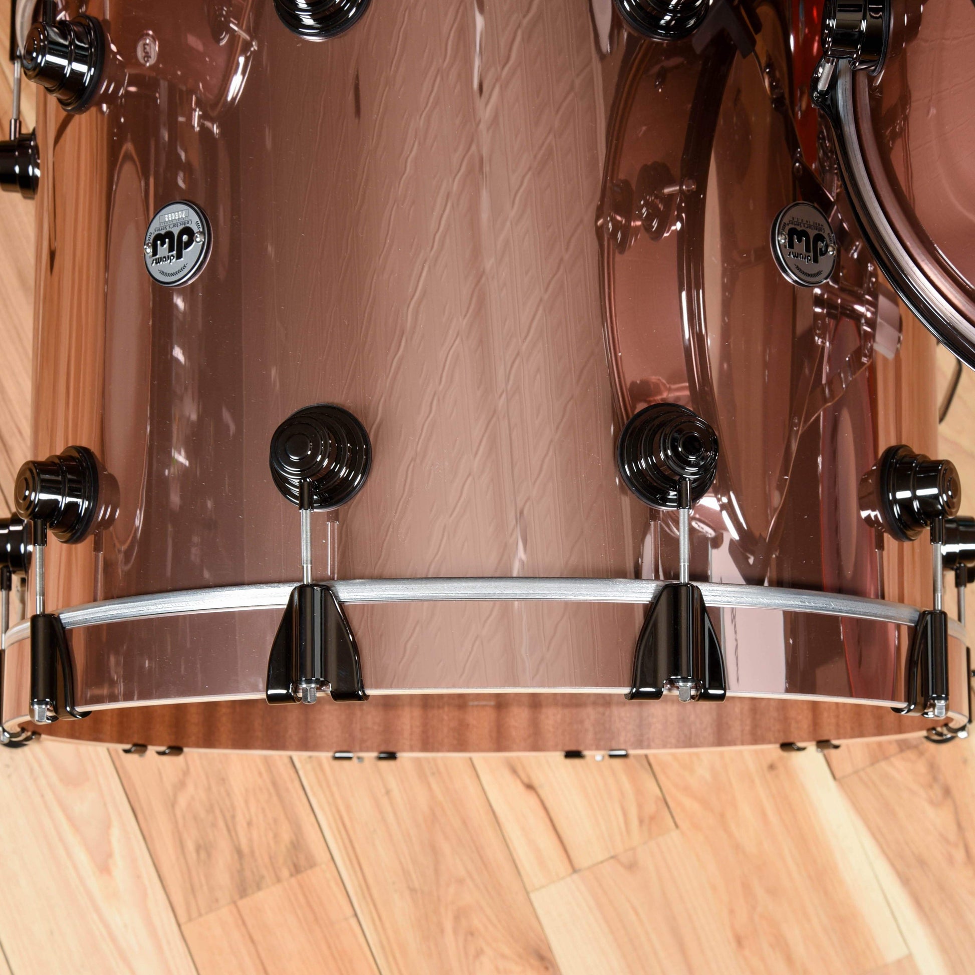 DW Collector's Series 13/16/22 3pc. Maple/Mahogany Drum Kit Rose Copper w/Black Nickel Hardware Drums and Percussion / Acoustic Drums / Full Acoustic Kits