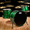 DW Collector's Series 13/16/24 3pc. Maple Drum Kit Green Sparkle Specialty Lacquer w/Die Cast Hoops Drums and Percussion / Acoustic Drums / Full Acoustic Kits
