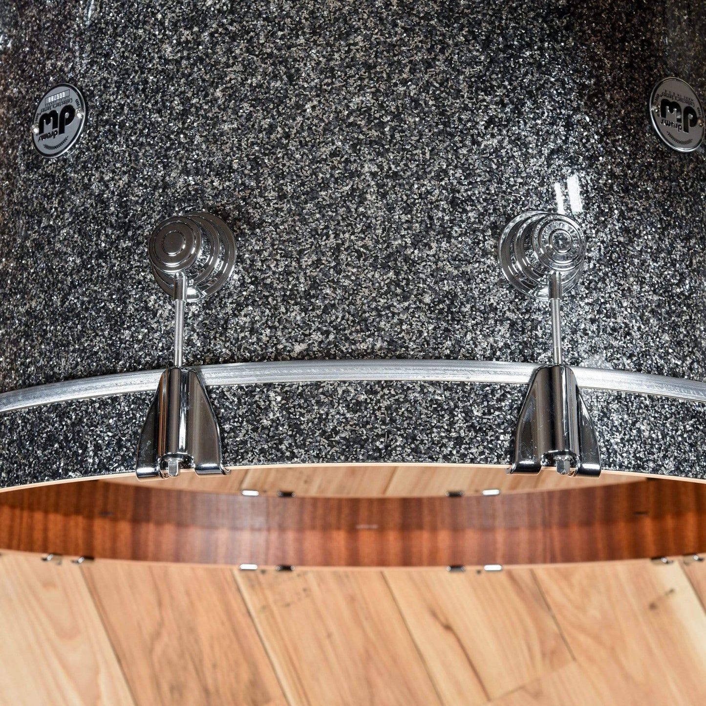 DW Collector's Series 13/16/24 3pc. Maple/Mahogany Drum Kit Black Galaxy Drums and Percussion / Acoustic Drums / Full Acoustic Kits