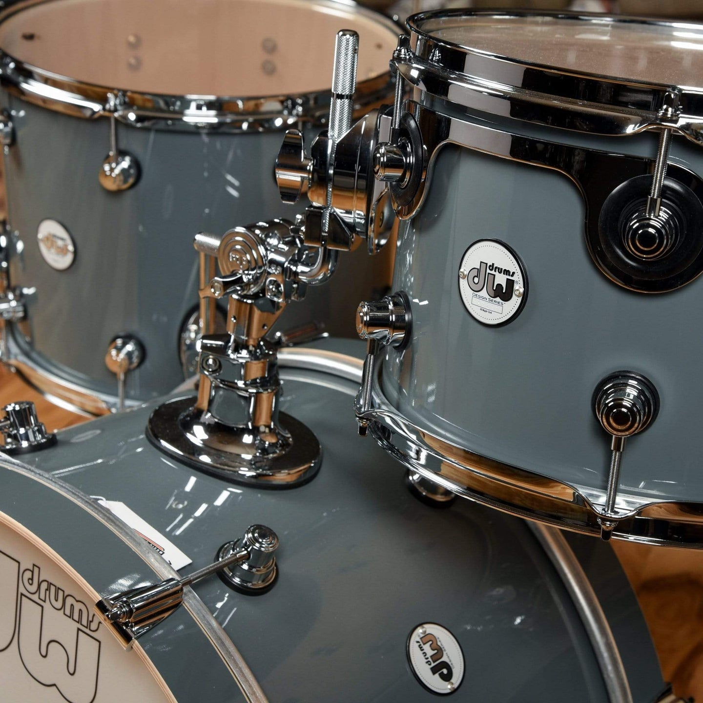 DW Design Series 12/14/20/5x14 4pc. Frequent Flyer Drum Kit Steel Grey