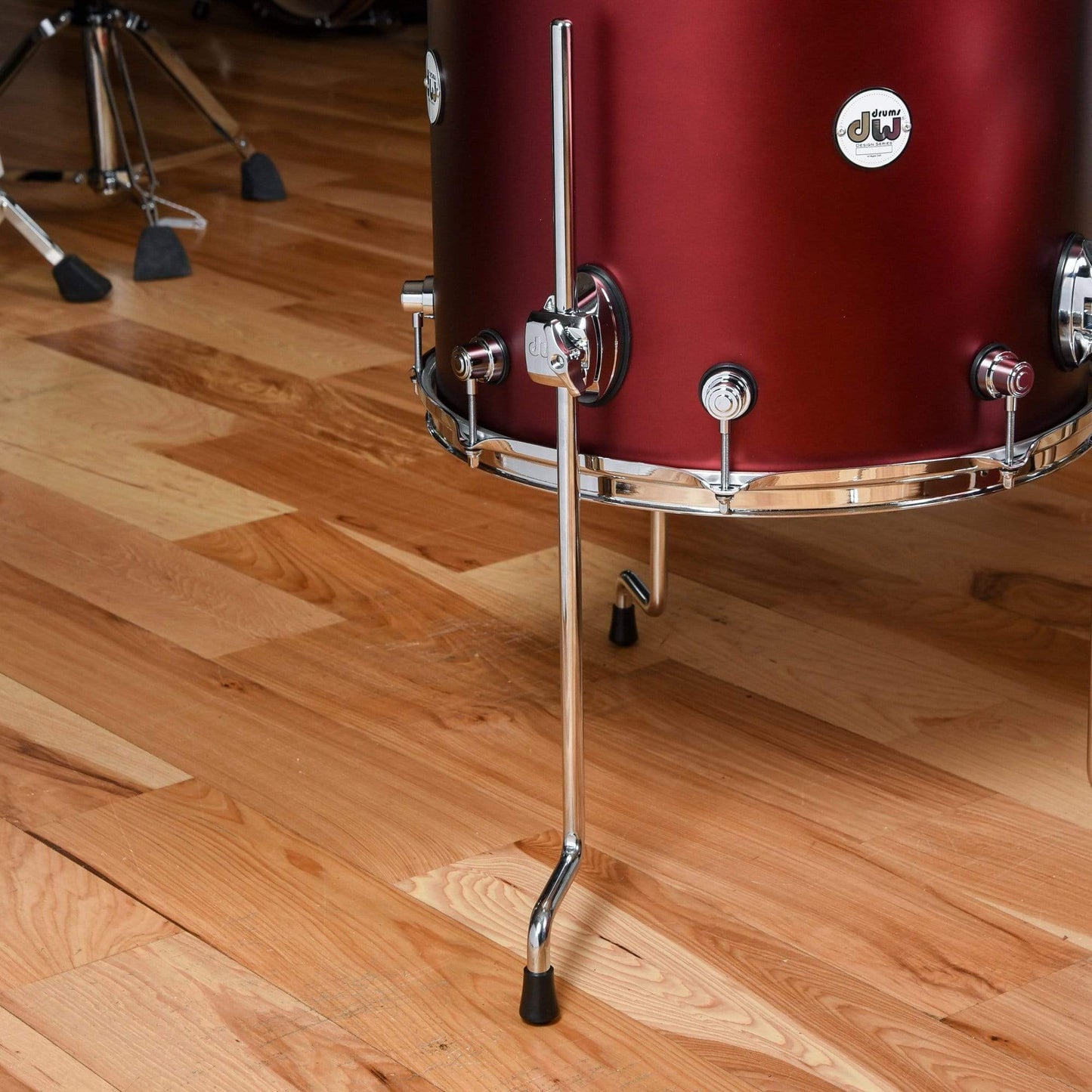 DW Design Series 13/16/22 3pc. Drum Kit Crimson Satin Metallic Drums and Percussion / Acoustic Drums / Full Acoustic Kits