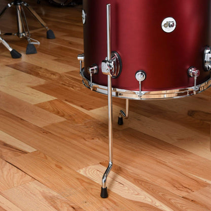 DW Design Series 13/16/22 3pc. Drum Kit Crimson Satin Metallic Drums and Percussion / Acoustic Drums / Full Acoustic Kits