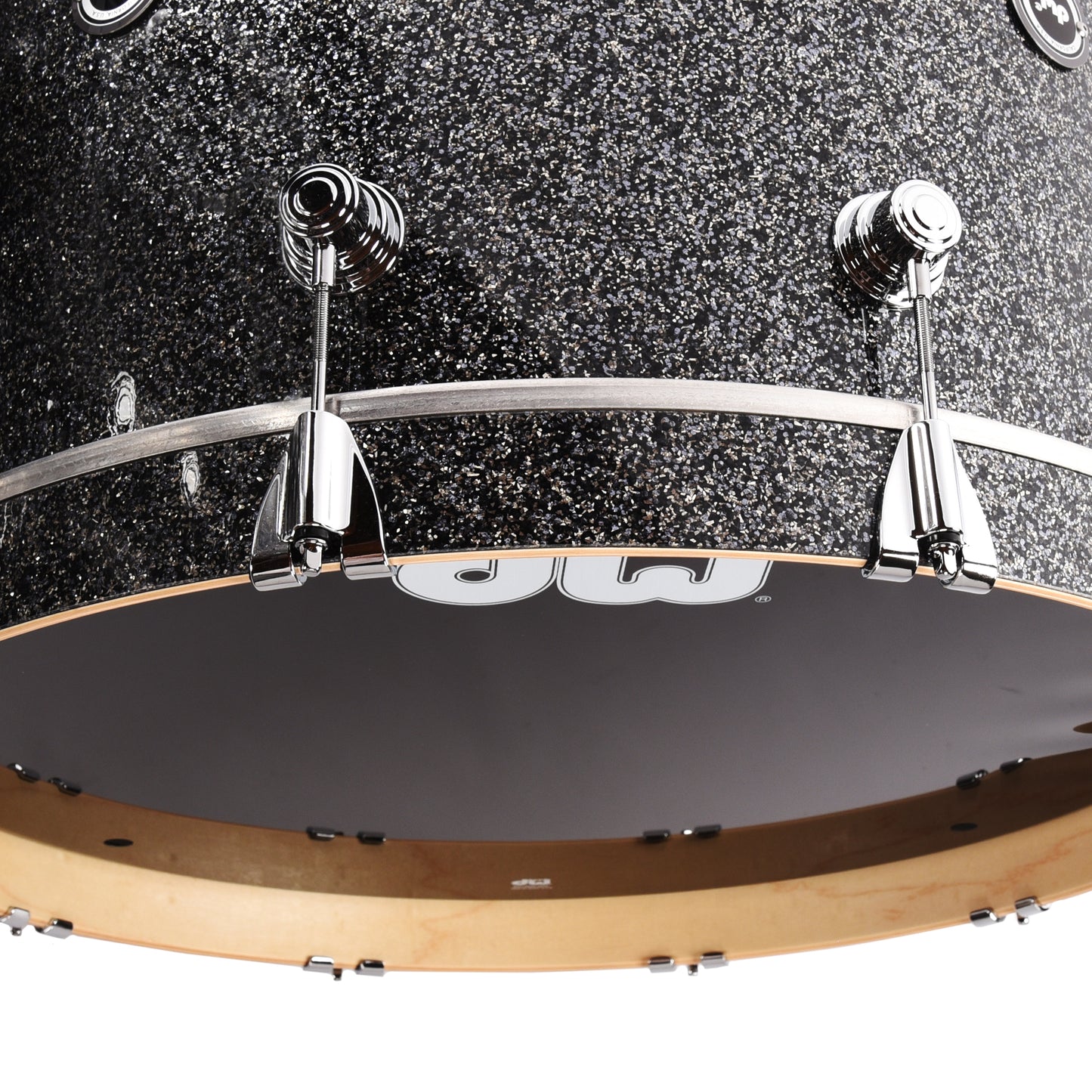 DW DWe 10/12/16/22/6.5x14 5pc Acoustic Electronic Shell Pack Black Galaxy Drums and Percussion / Acoustic Drums / Full Acoustic Kits