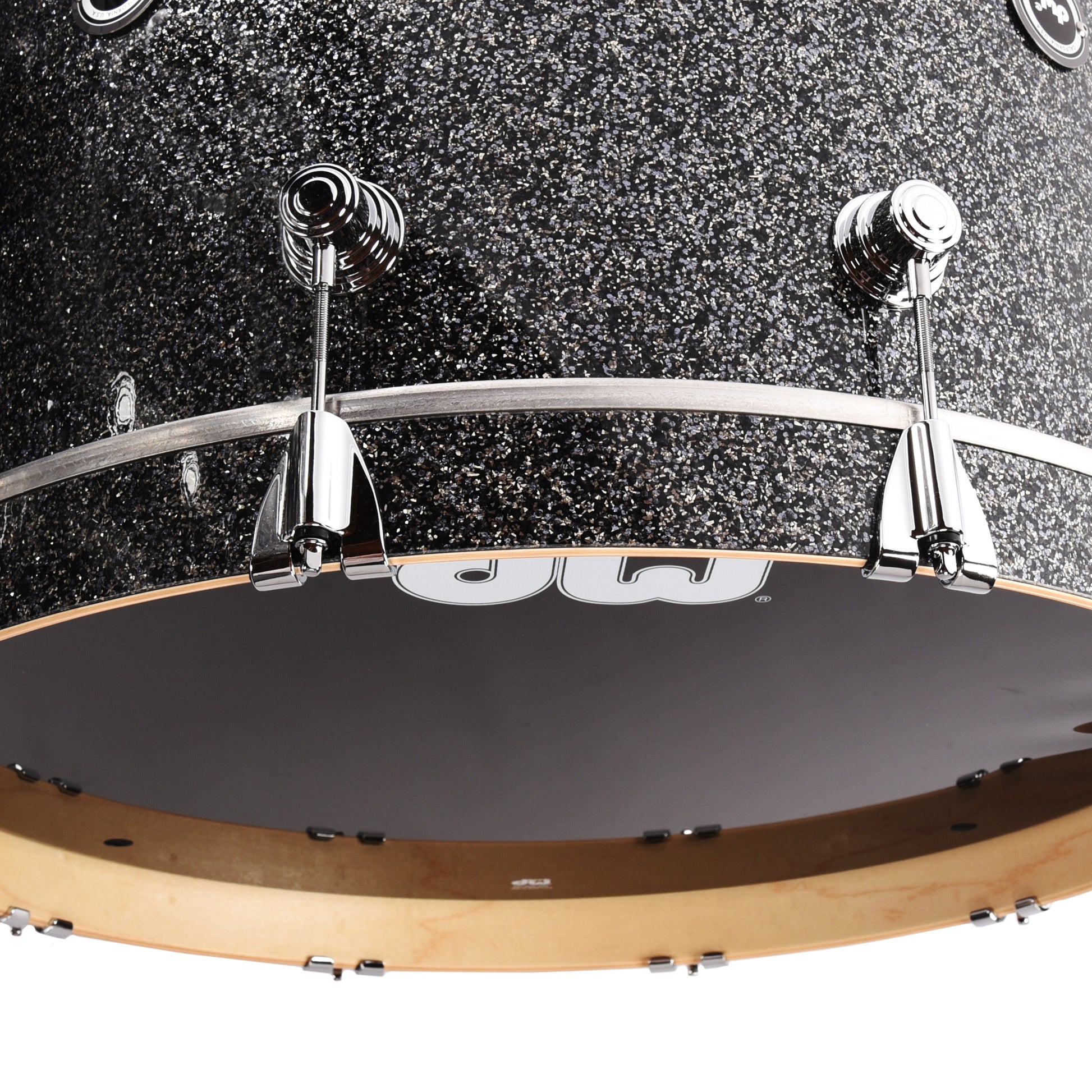 DW DWe 10/12/16/22/6.5x14 5pc Acoustic Electronic Shell Pack Black Galaxy Drums and Percussion / Acoustic Drums / Full Acoustic Kits