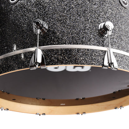 DW DWe 10/12/16/22/6.5x14 5pc Acoustic Electronic Shell Pack Black Galaxy Drums and Percussion / Acoustic Drums / Full Acoustic Kits