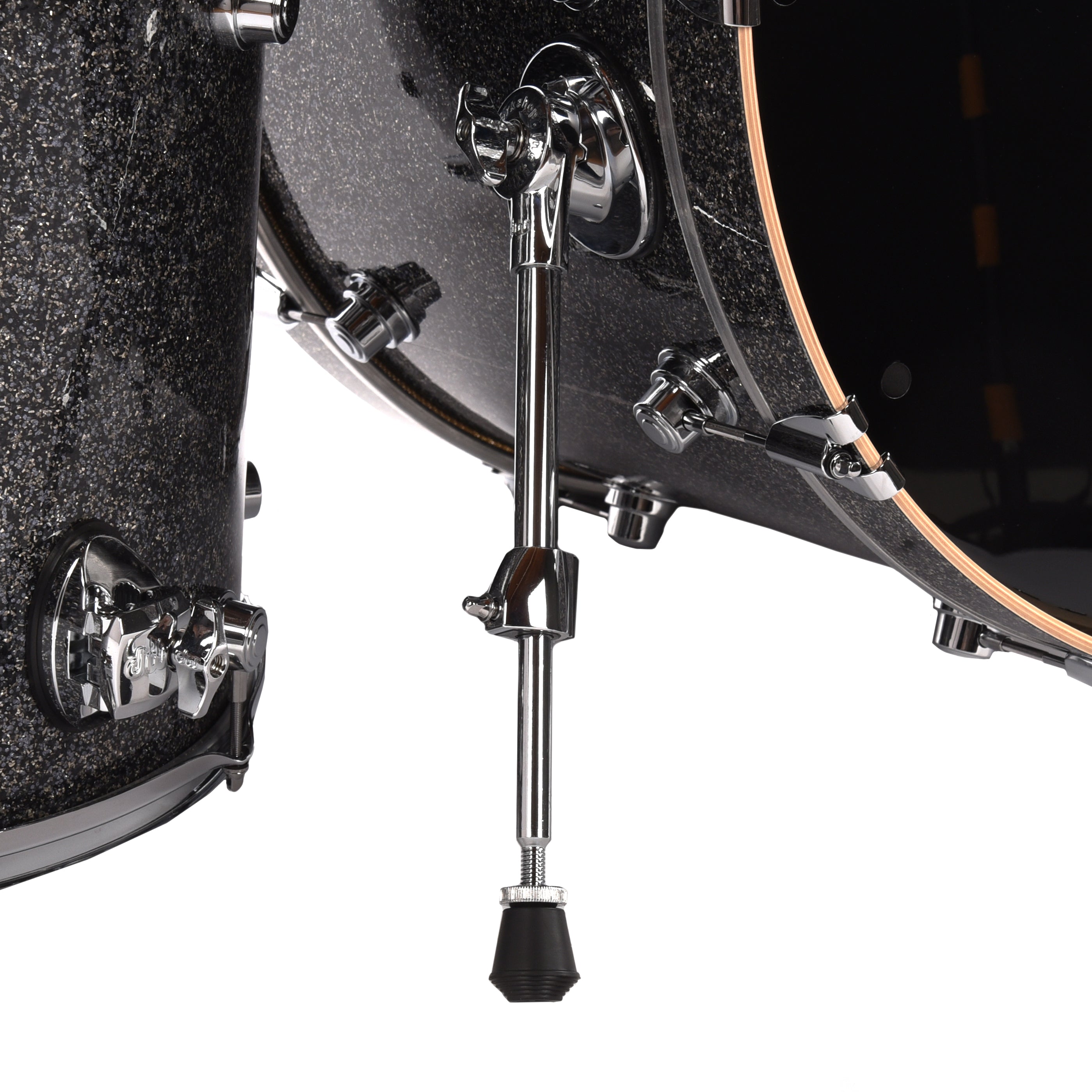 DW DWe 10/12/16/22/6.5x14 5pc Acoustic Electronic Shell Pack Black Galaxy Drums and Percussion / Acoustic Drums / Full Acoustic Kits