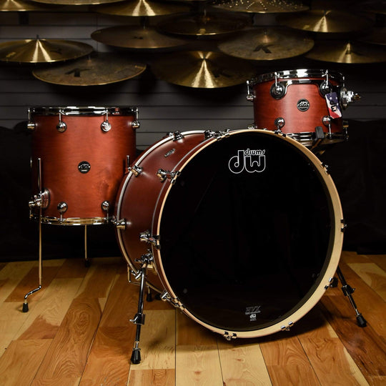 DW Performance Series 13/16/24 3pc. Drum Kit Tobacco Stain Drums and Percussion / Acoustic Drums / Full Acoustic Kits